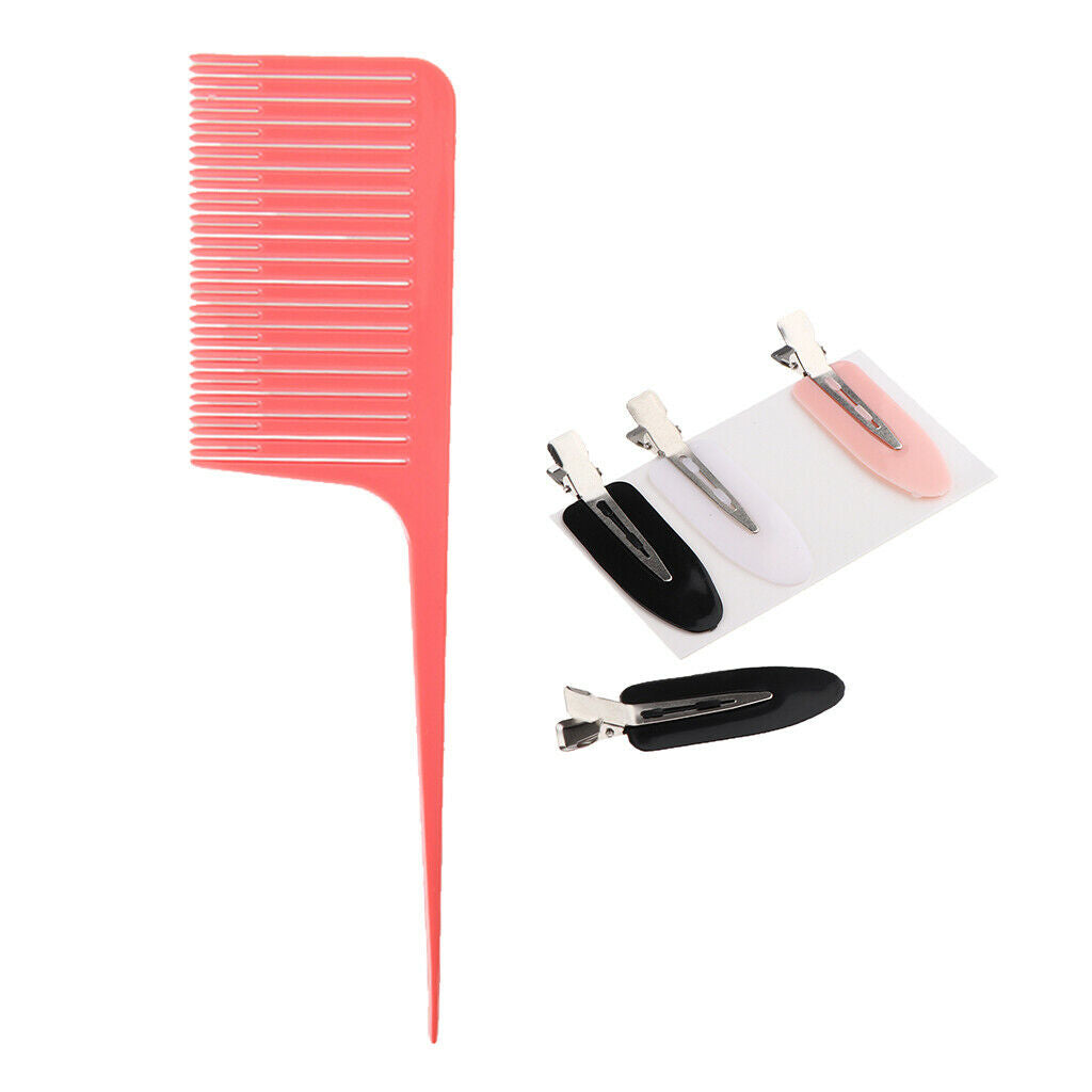 ABS Plastic Section Weave Highlighting Foiling Comb & Hair Pins for Salon