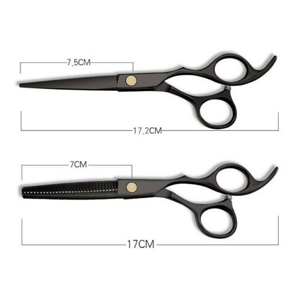 Hair Cutting Scissors Set Pro Hairdressing Thinning Shears Razor Kit Haircut