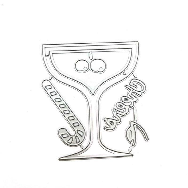 Juice Cup Metal Cutting Dies Stencils DIY Scrapbooking Album Paper Card Template