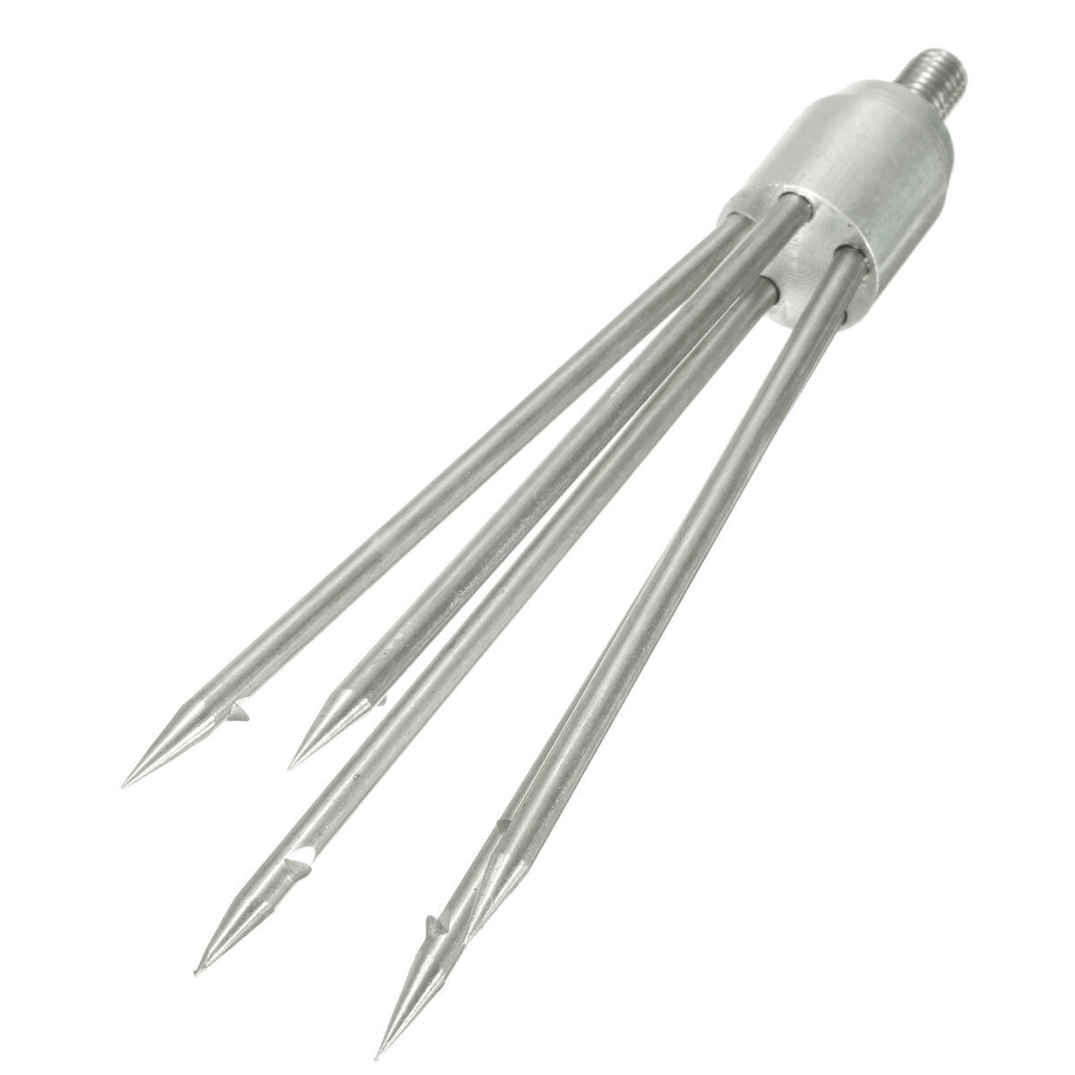 5-Prong Fishing Fish Frog Eel Salmon Barbed Stainless Spear Gig M8 Long Nut