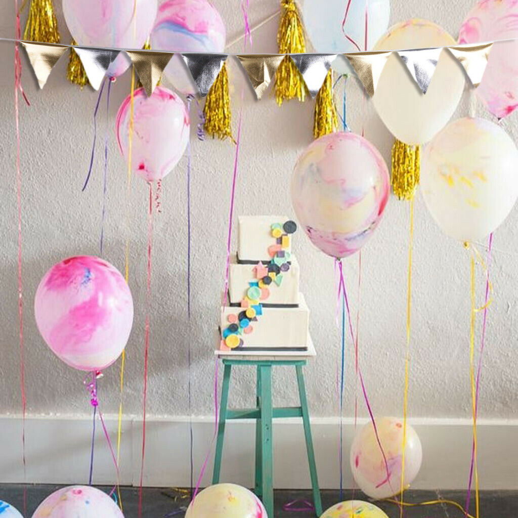 Cotton Flags Banner Hanging Pennant Birthday Party Hollowen Garden Decor G