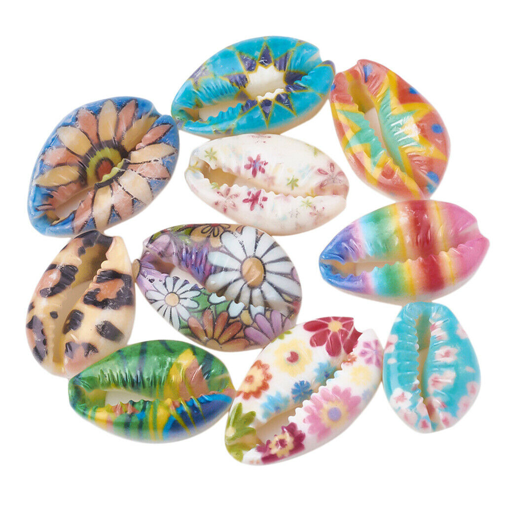 50pcs Colorful Shell Multi Color Necklace Beads Bracelet Making DIY Crafts