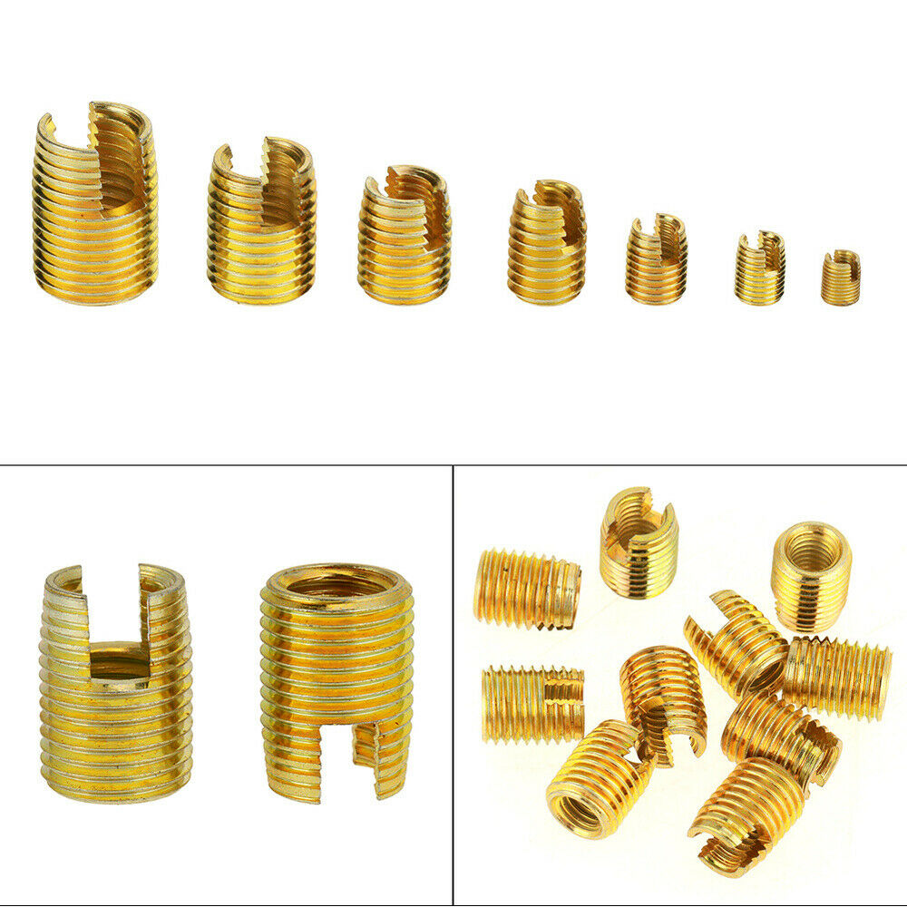 Carbon Steel Self Tapping Thread Insert Sleeve Screw Slotted Thread Inserts
