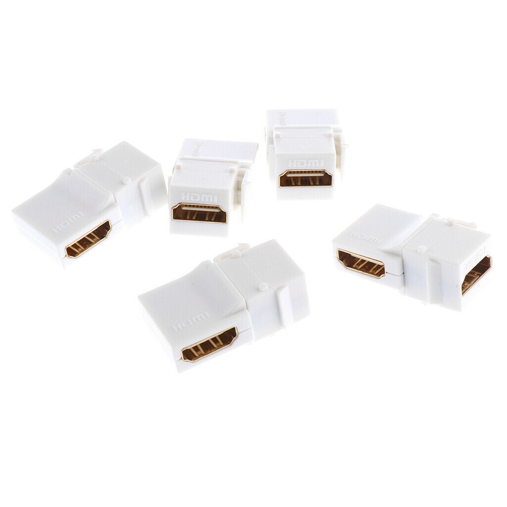 5-Pack HDMI Keystone Jack A Female To A Female Coupler Insert Connector