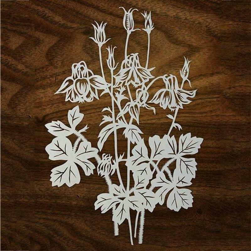 Flower with Leaves Carbon Steel Cutting Dies DIY Scrapbooking Photo Album Cards