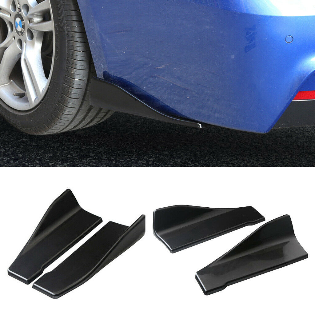 2pcs/pack Anti Scratch PP Car Rear Bumper Lip Diffuser Splitter Chin Spoiler