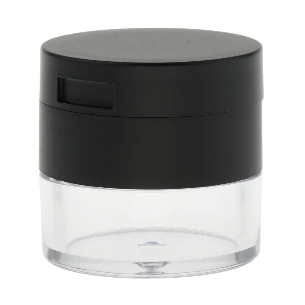 3G Empty Makeup Mineral Powder Case Travel Blush Glitters Sample Jar Black