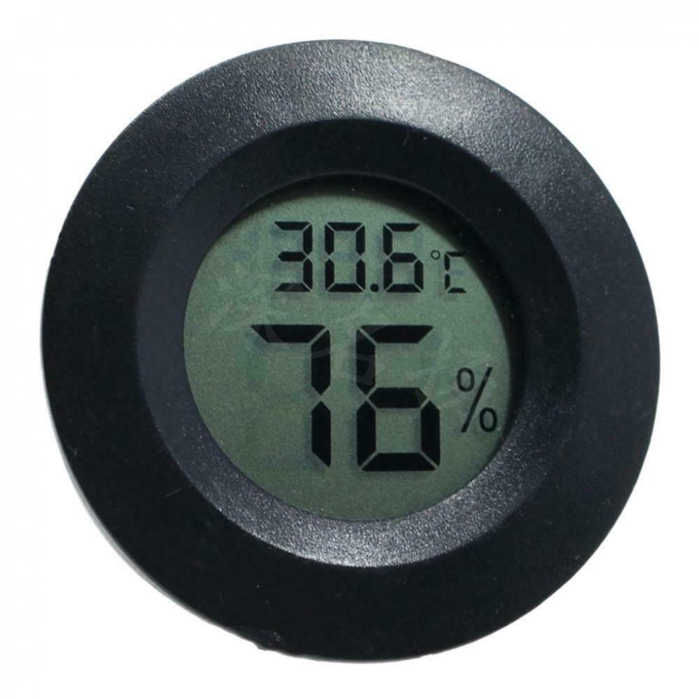 4x Thermometer Humidity Hygrometer Black Reptile Lizards Amphibians Tank