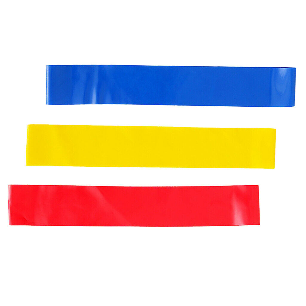 3Pcs 3 Level Indoor Resistance Band Loop Exercises Bands Yoga Pilates Latex