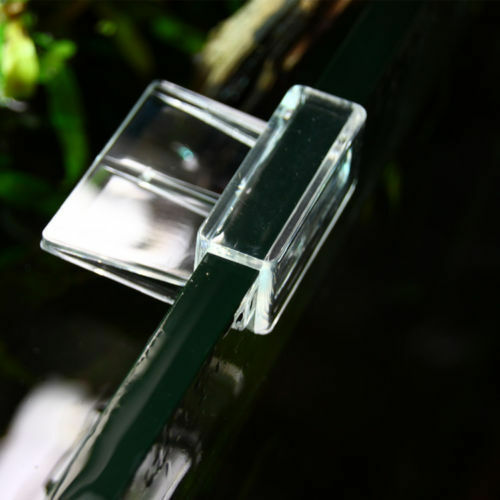 4pcs Plastic Aquarium Lid Holder Fish Tank Lid Cover Bracket Clip Clamp Support