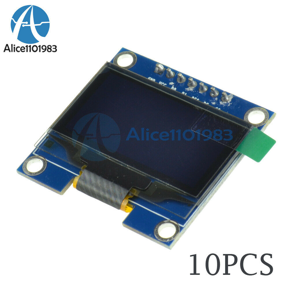10PCS 3-5V 1.3" White SPI Serial 128X64 OLED Display Module for Arduino UNO R3
