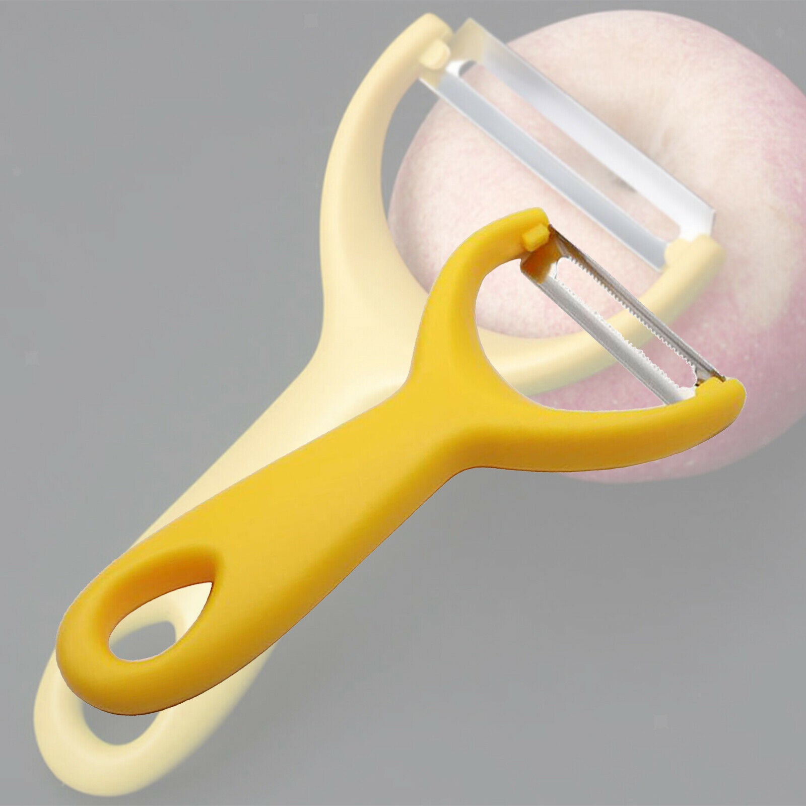 Potato Vegetable Peeler Plastic Easy to Peel Effortless Non-slip Green