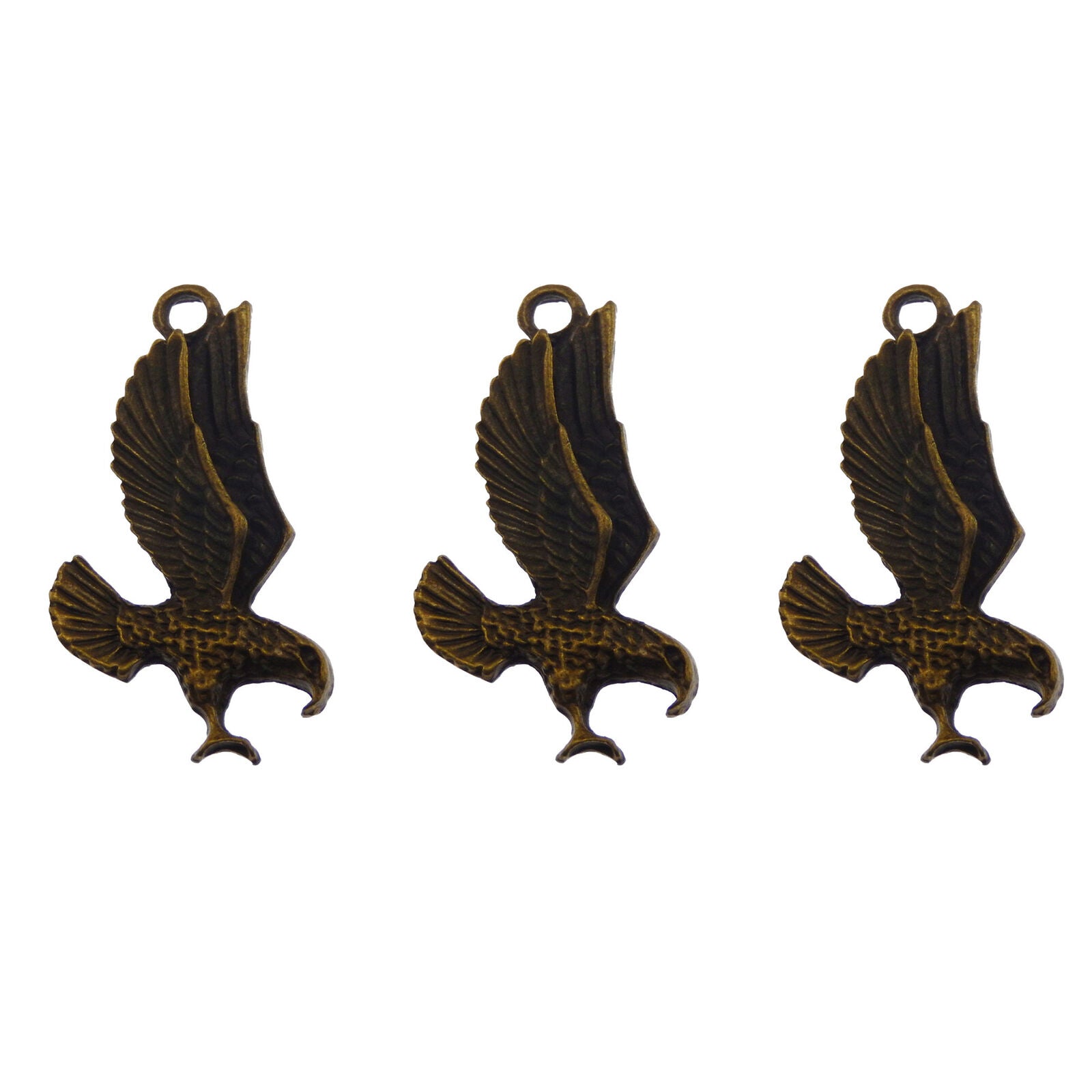 5 pcs Antiqued Bronze Color Flying Eagle Charm 68x35 mm Pendant Findings DIY
