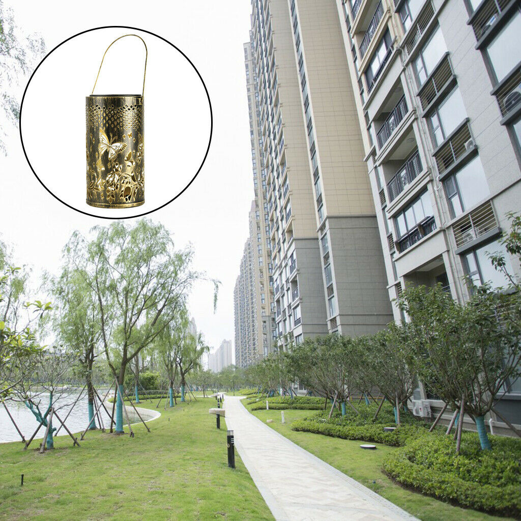 Beautiful Hollow Solar Butterfly Light Projection Lamp Yard Ornament Aisle