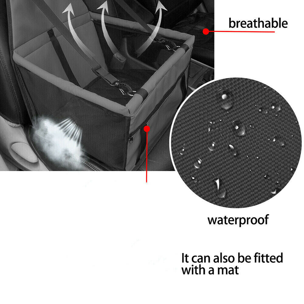 Car Seat Portable Carrier Dog Cat Belt Booster Travel Folding Bags For Pet Puppy