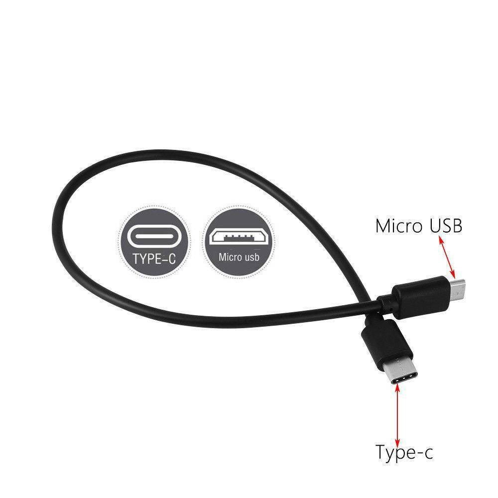 Micro USB Type C Male To Micro B Male 5Pin Sync OTG Adapter Lead Data Cable