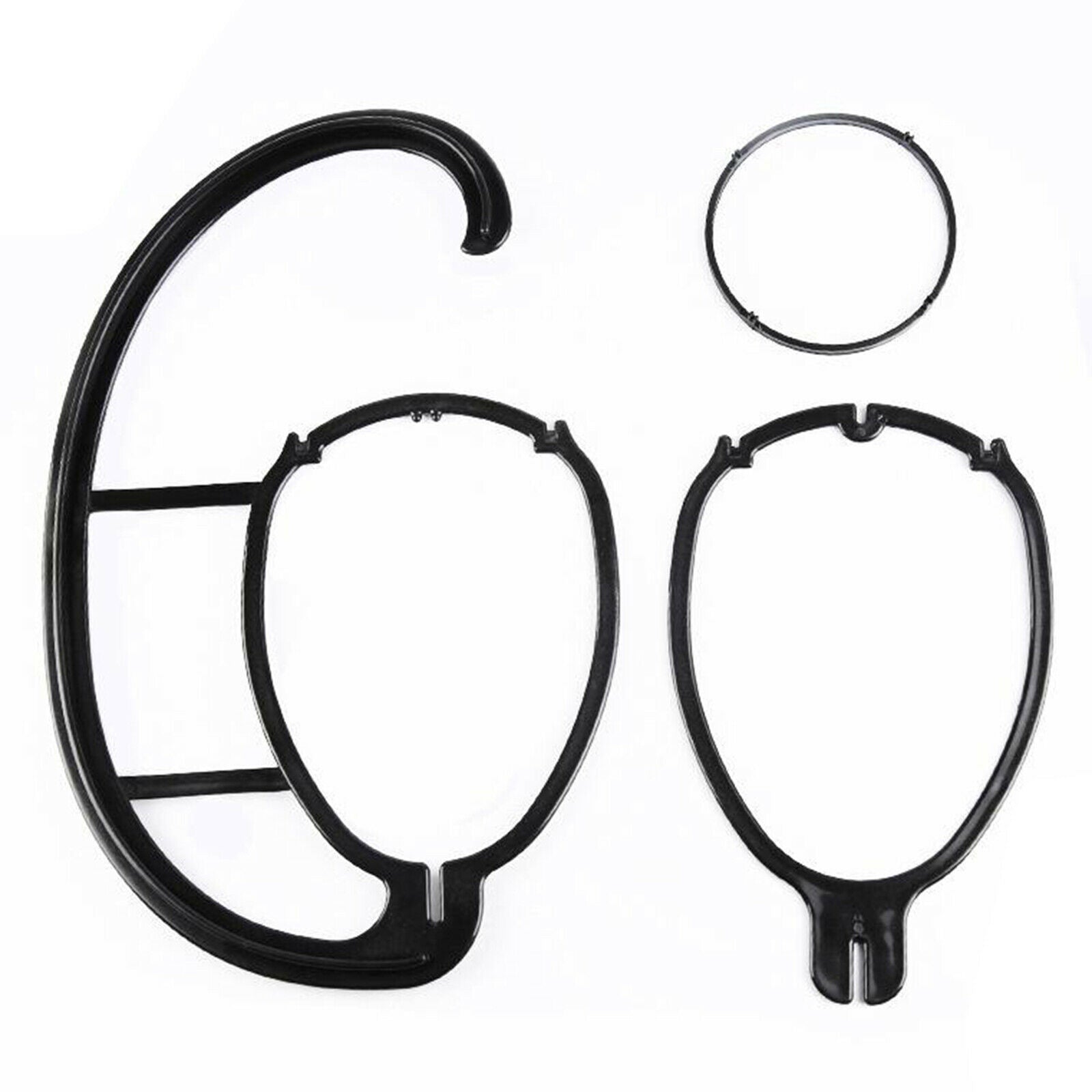 2Pcs Lightweight Wig Stand Holder-Portable Durable Plastic Folding Wig Holder