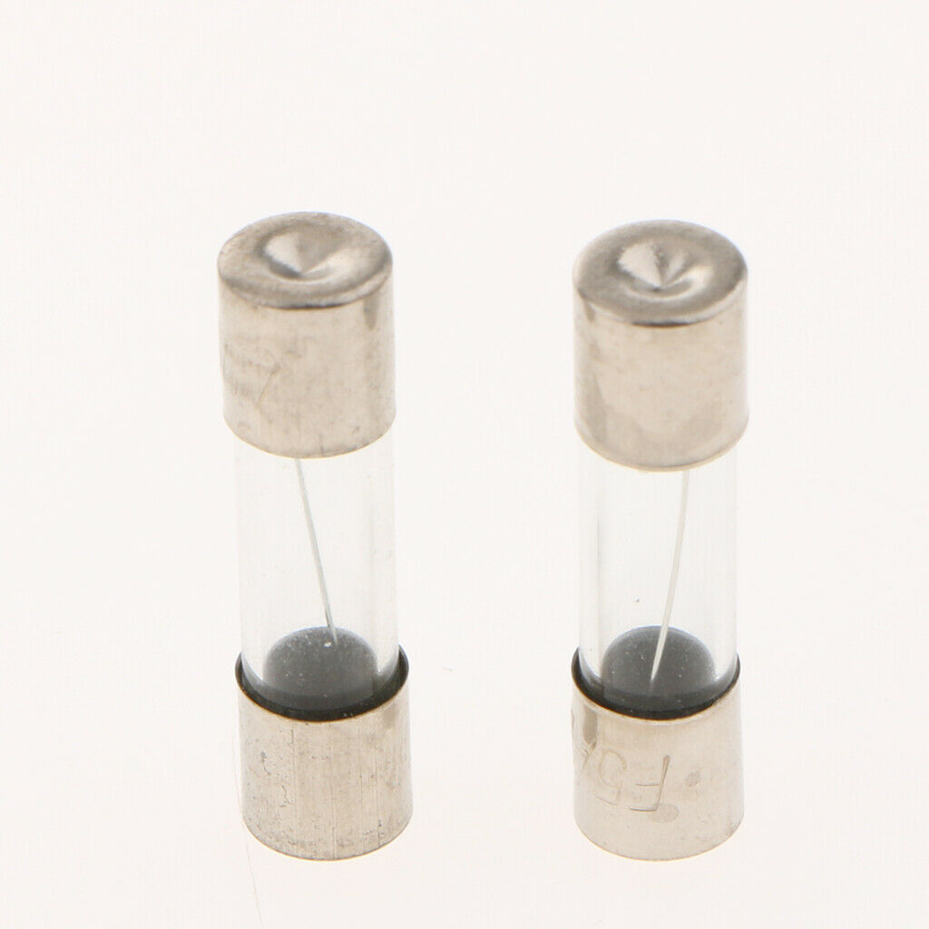 100pcs 5x20mm Fast-blow Glass Fuses Quick Blow Tube Fuses Assorted Kits Amp