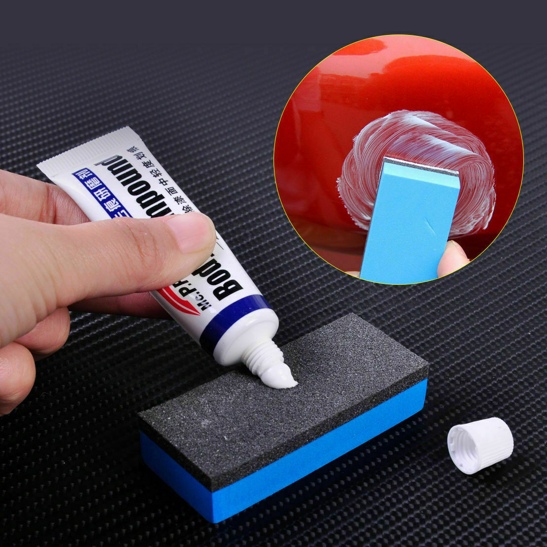 Car Scratch Repair Remover Car Paint Strong Decontamination Wax Abrasives+Sponge