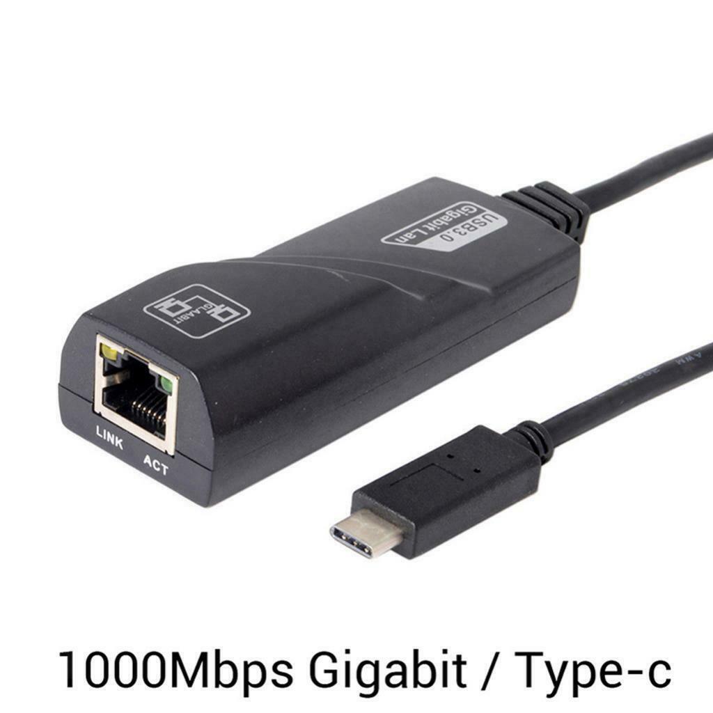 Type C to  Gigabit Ethernet LAN Adapter New for Laptops and netbooks