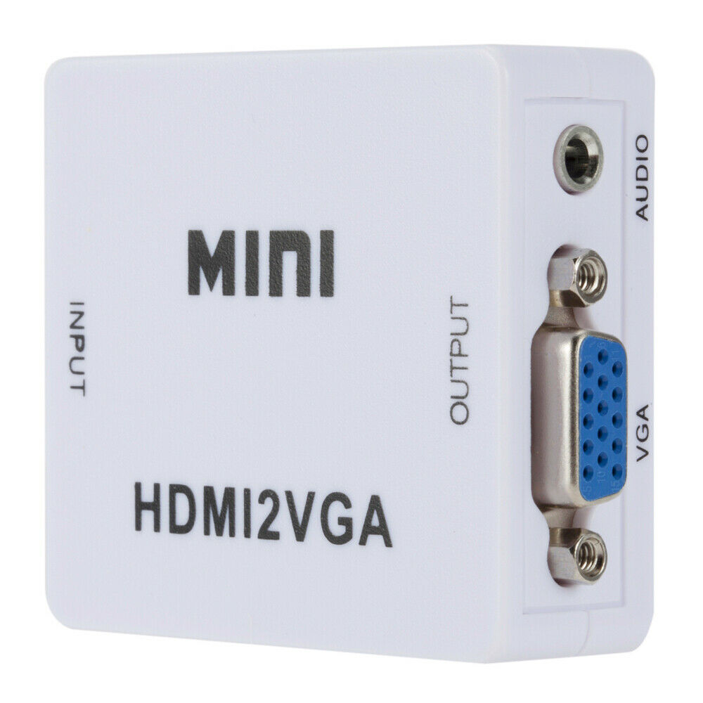 Conversor for HDMI to VGA com conector adaptador de audio HDMI2VGA 1080P