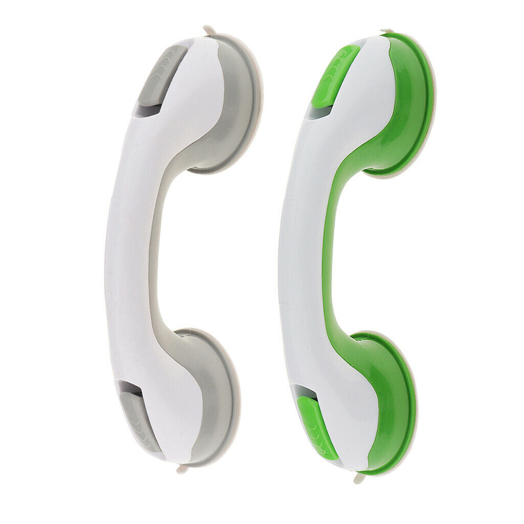 2 Pieces Suction Helping Handle Safety Grab Bar Handrail for Bathroom Shower