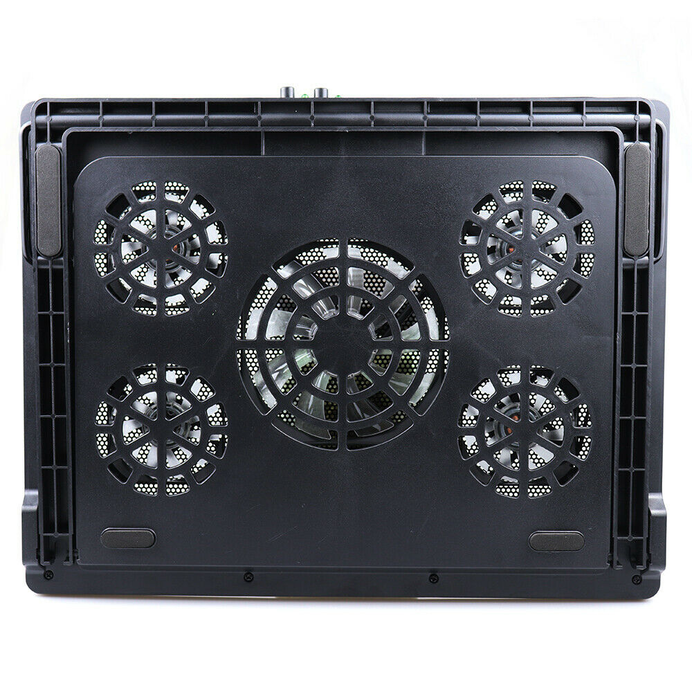Laptop Cooling Cooler Pad 11-17 Inch Gaming Cooler Pad with 5 Quiet Led Fans