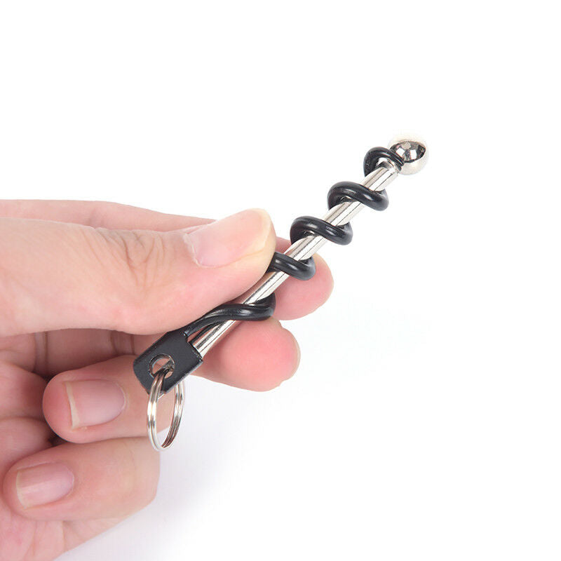 Outdoor EDC Red Wine Bottle Opener Keyring Tool Camp Survival Equipment T.l8