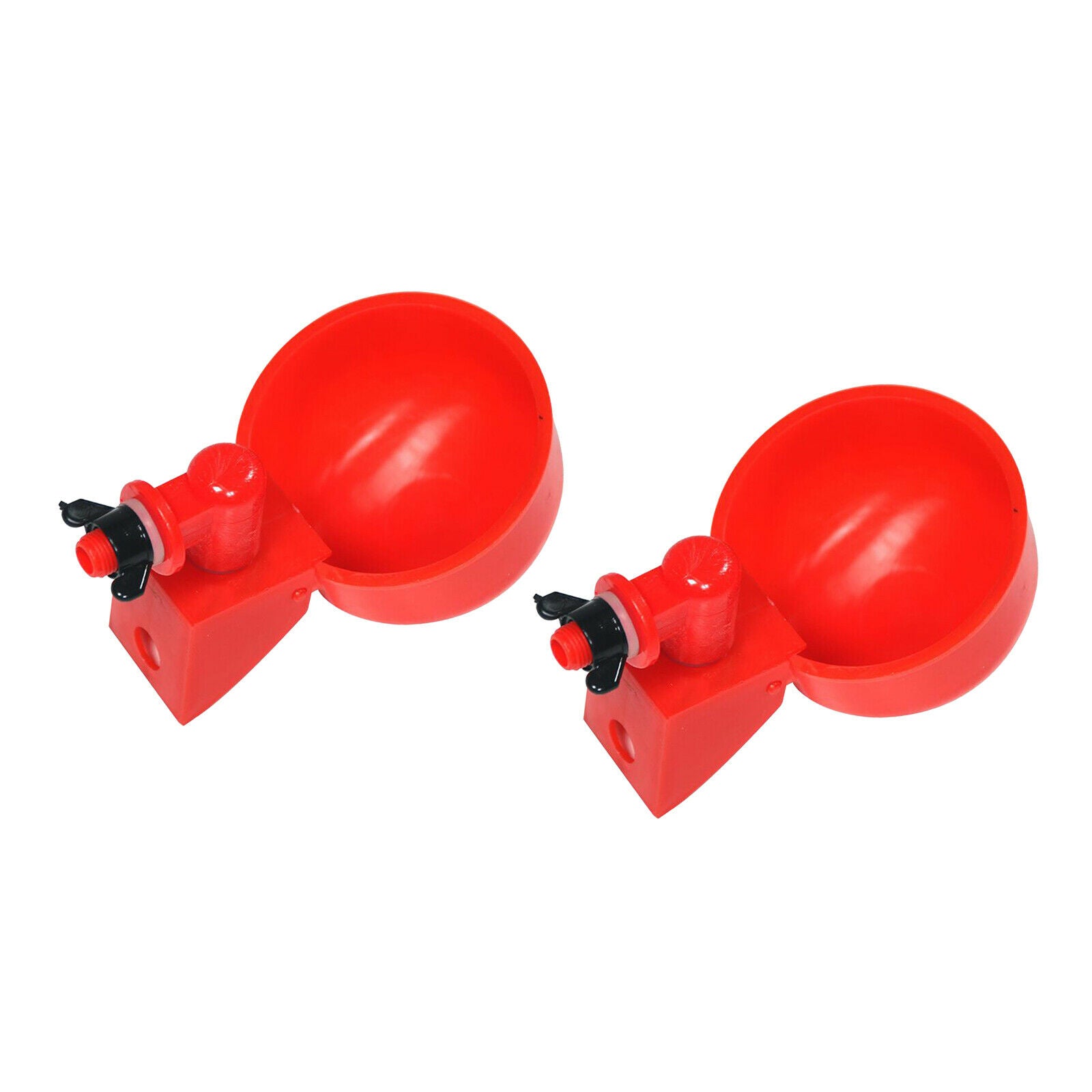 2x Poultry Watering Cups Farm Dispenser Waterer Goose Feeder Easy Install
