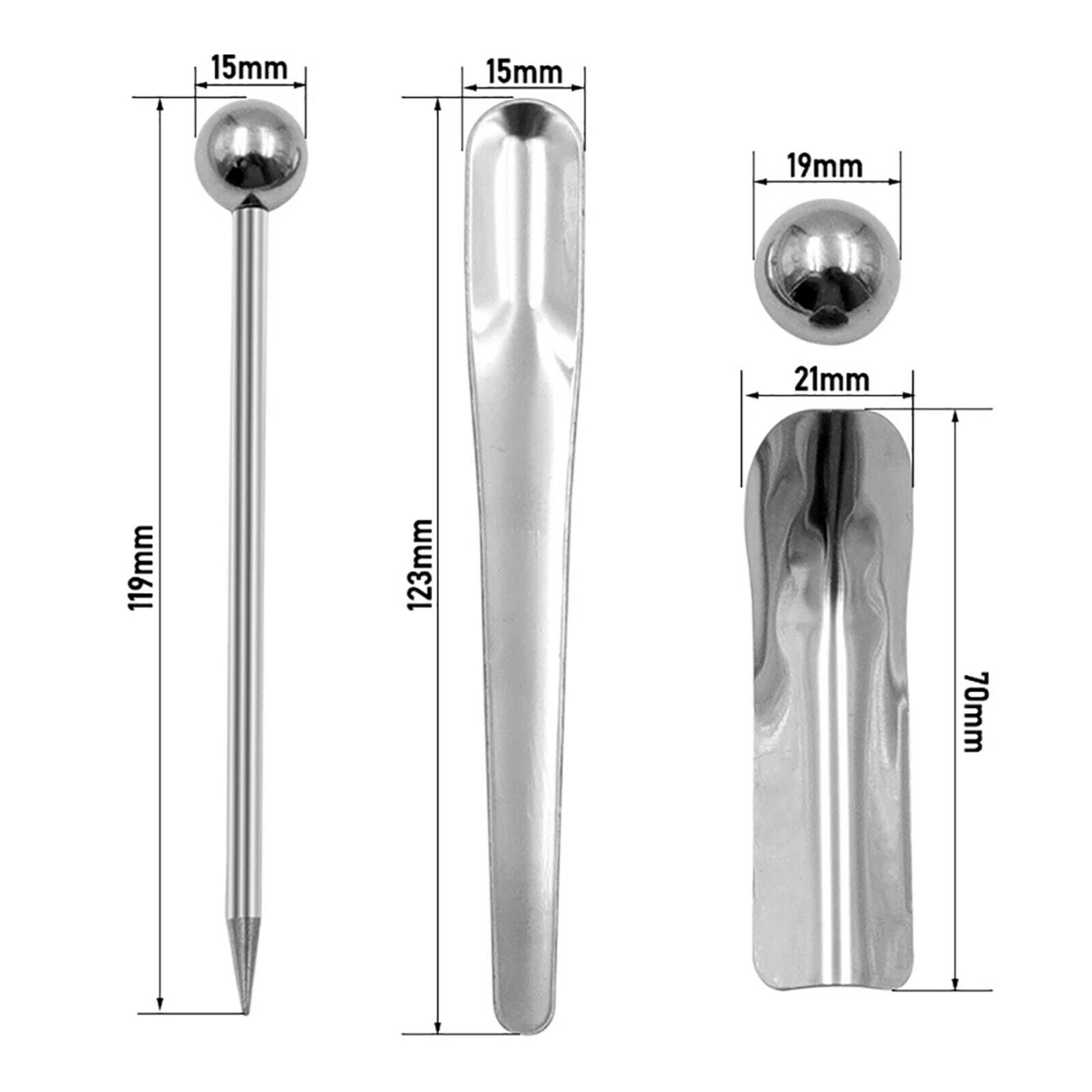 5x Tile Grout Corner Scraper Press Ball Household Caulk Repair Tools Set