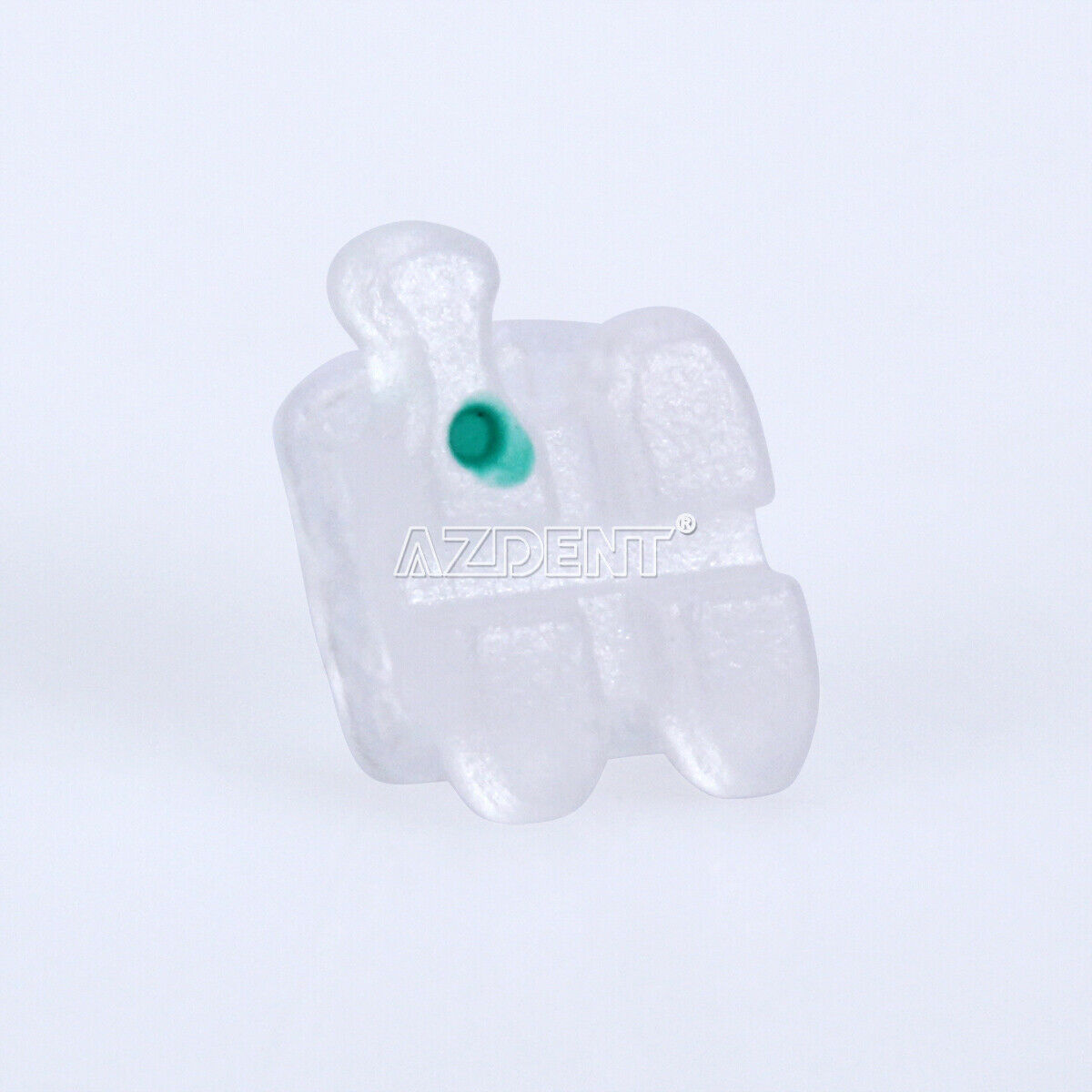 10packs AZDENT Dental Orthodontic Ceramic Brackets 5*5 Roth Slot.022 Hooks 3-4-5