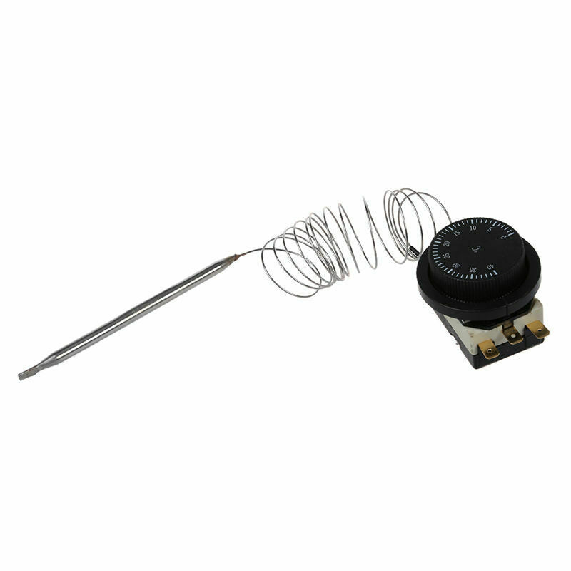 1NC 1NO AC 250V/380V 16A 0-40C Temperature Control Switch Capillary ThermostatV9