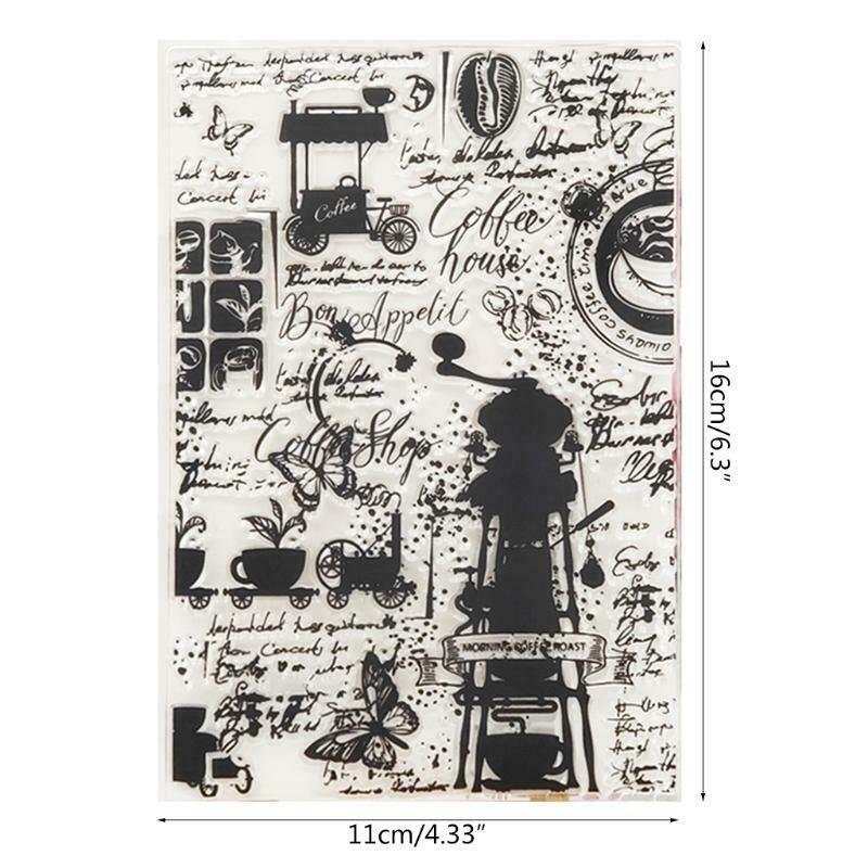 Lighthouse Background Silicone Clear Stamp Aesthetic Retro Patterns Rubber Stamp