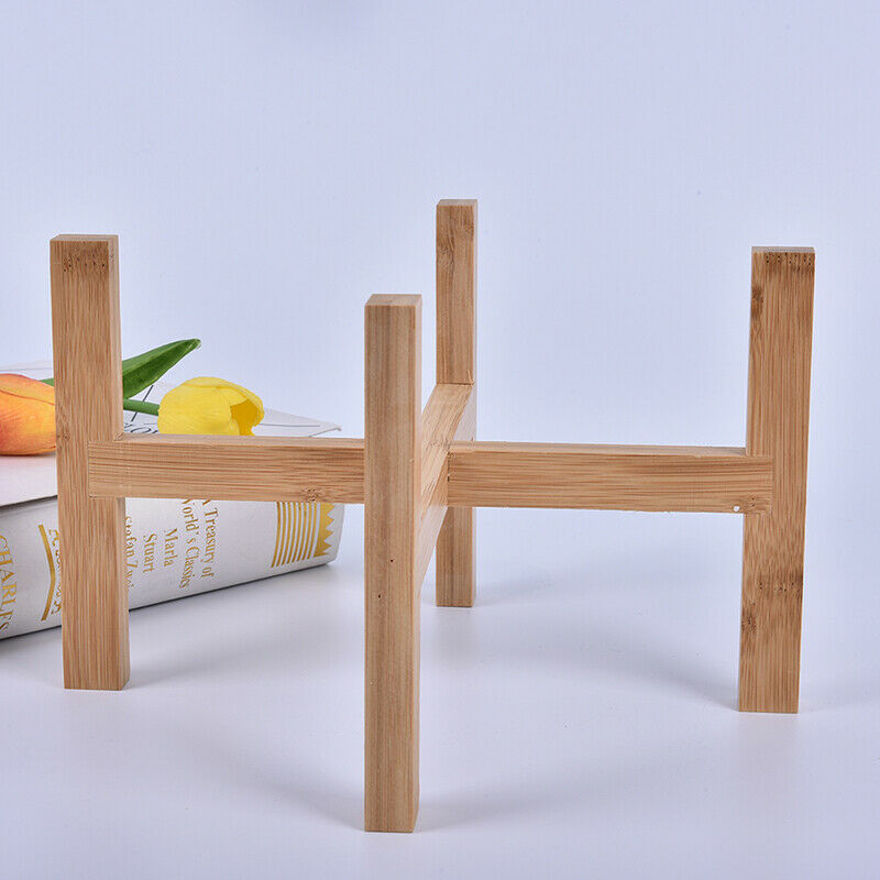 Large Wood Planter Pot Trays Flower Pot Rack Strong Free Standing Bonsai HolBDA