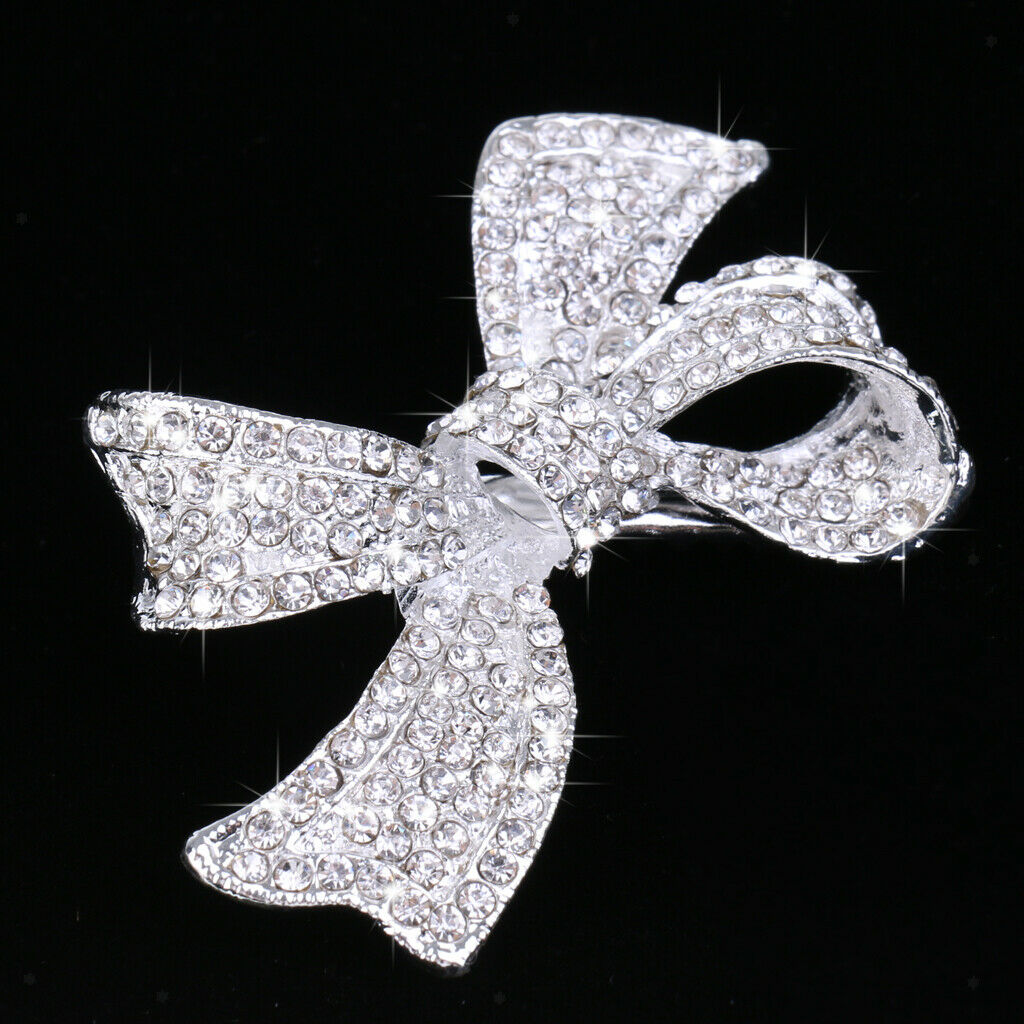 Wedding Bridal Diamante Crystal Bowknot