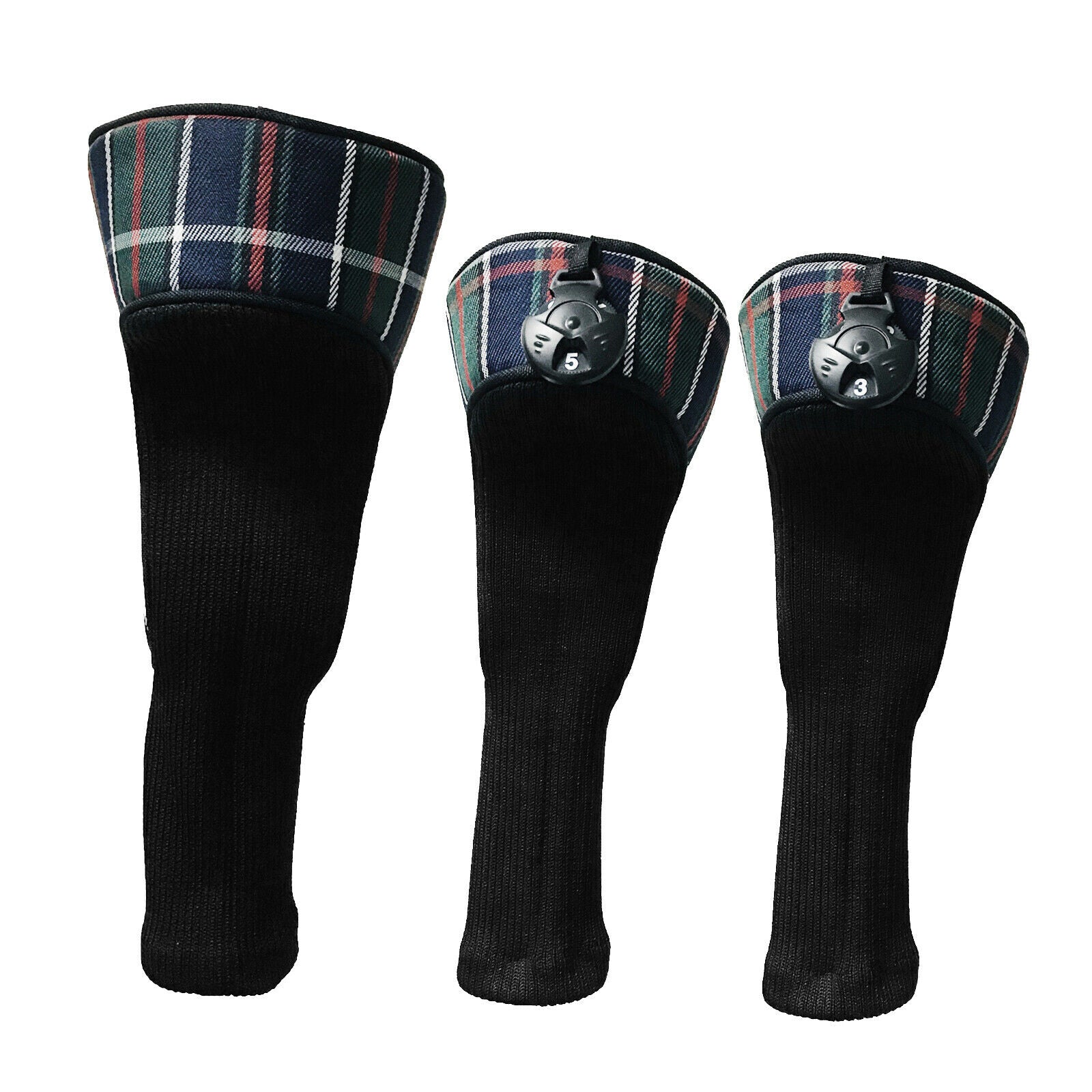3x Professional Golf Club Head Cover Driver Fairway Wood Covers Protector Sleeve