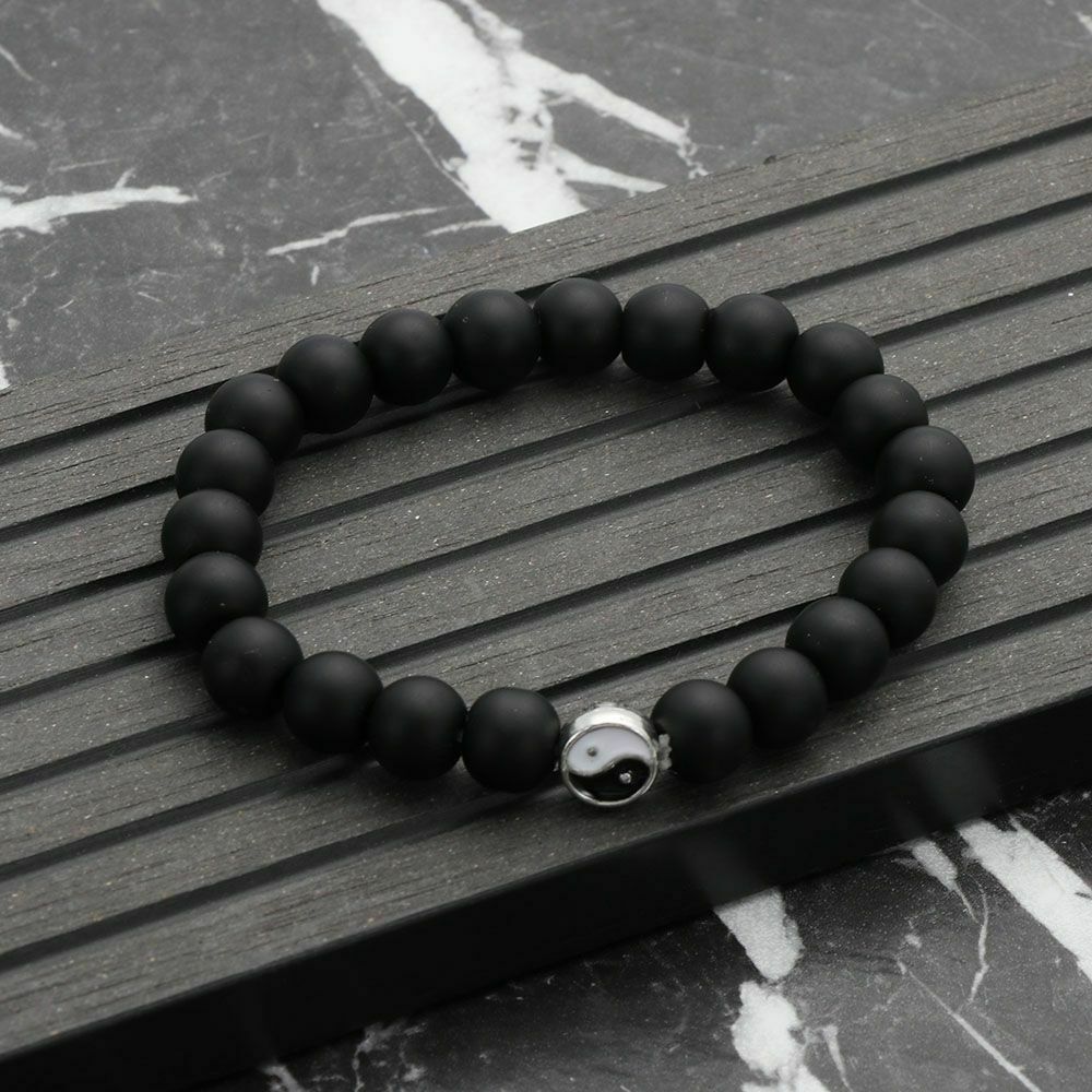 Accessories Jewelry Bracelet Braided Hand Rope Yin Yang Charm Pendant Wristband