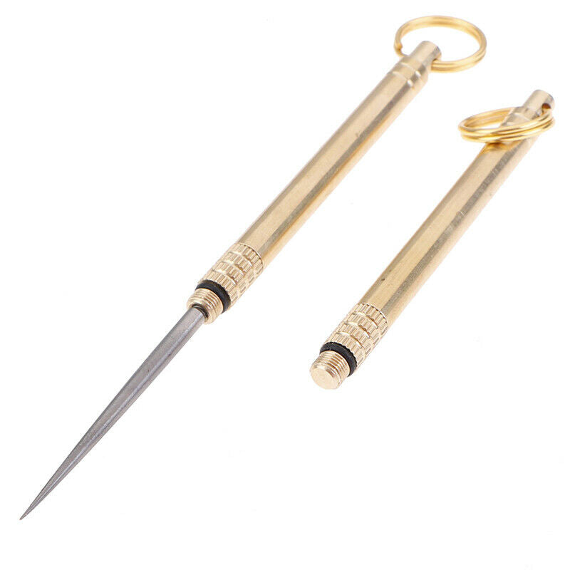 Titanium Alloy Toothpick Fruit Fork Keychain Camping Tool Toothpick Outdoor BDA
