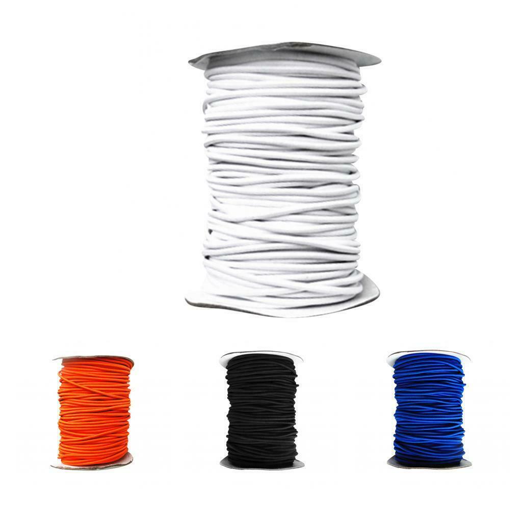 4mm x 5 Meters Orange Elastic Bungee Rope Shock Cord Tie Down Boats Trailers