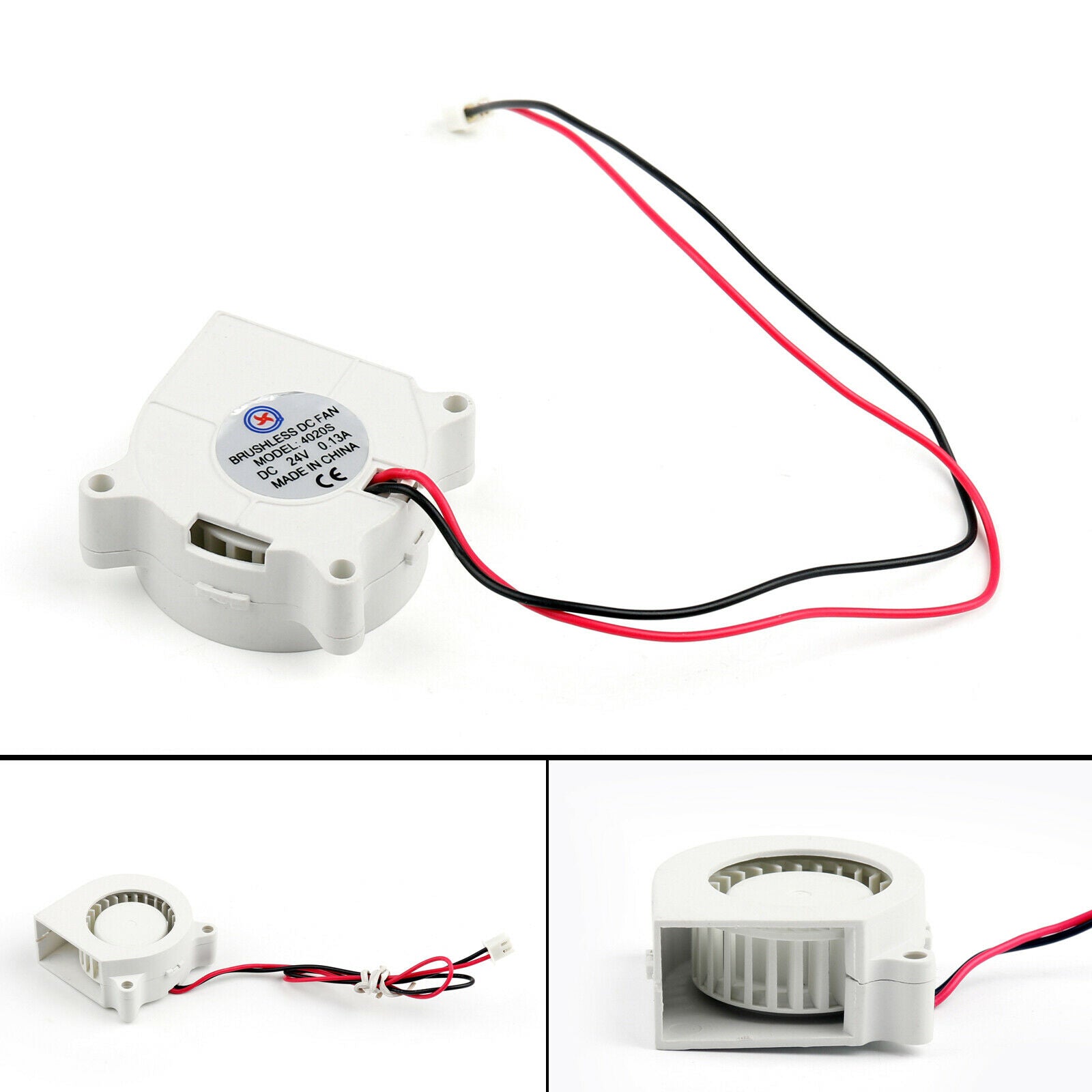 1Pcs Brushless DC Cooling Blower Fan 24V 4020s 40x40x20mm 0.13A Sleeve 2 Pin  CA
