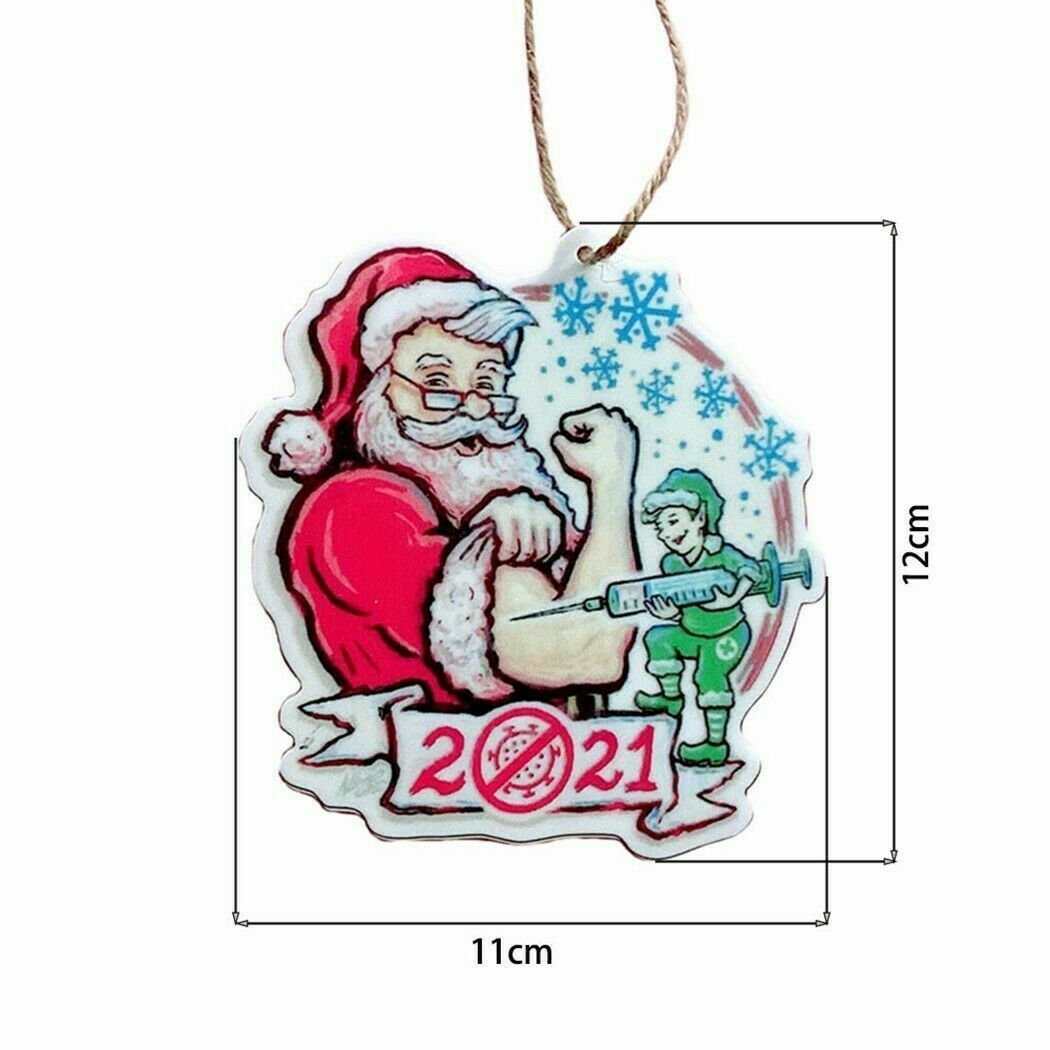 2021 Christmas Tree Pendant Ornament Santa Claus Xmas Tree Creative Hanging New
