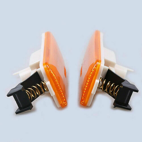Pair Bumper Side Markers Corner Reflector Light Fit VW Jetta Golf MK4 1999-2005