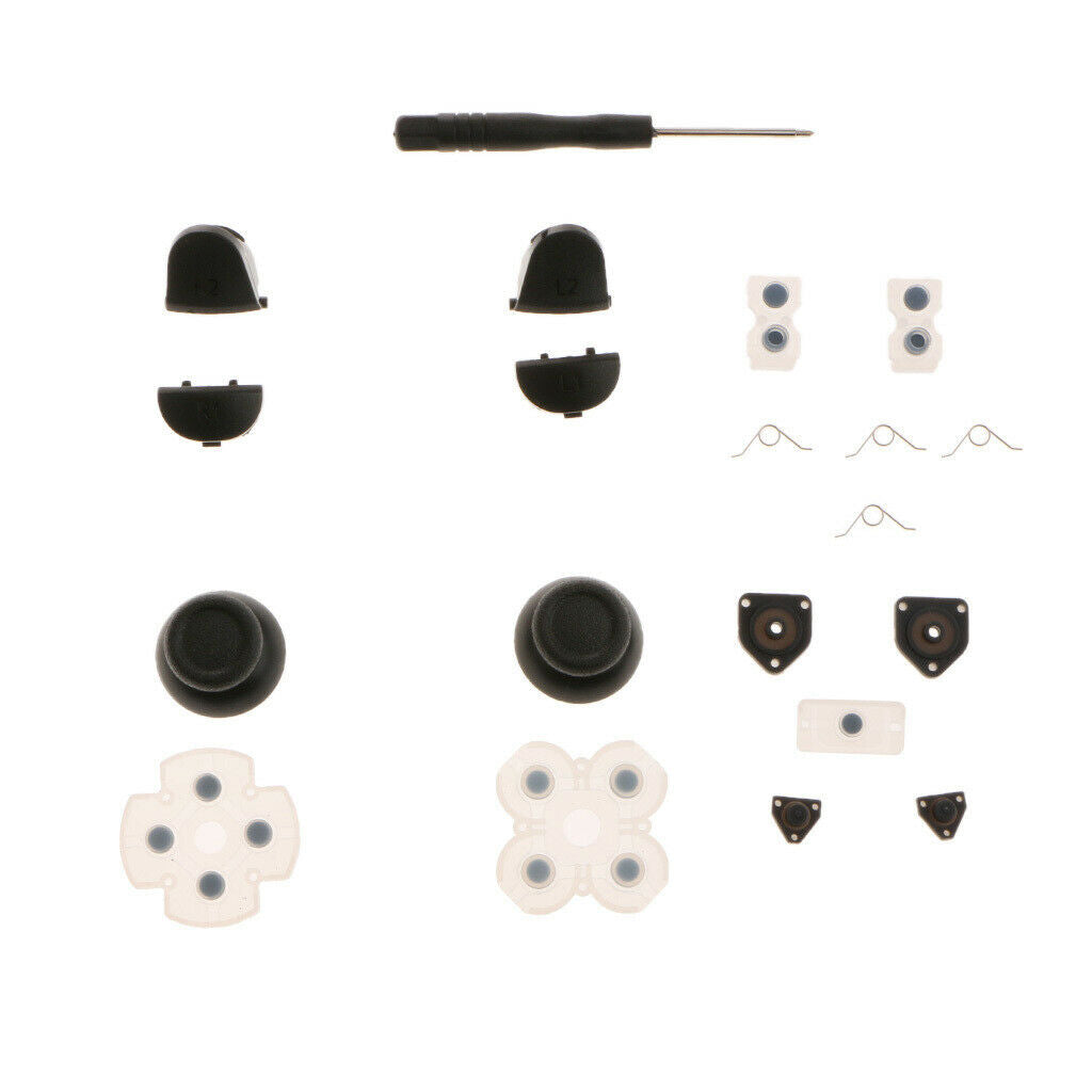 5Pcs L1 L2 R1 R2 Gamepad Buttons Joysticks Stick Caps for PS4 Controller New