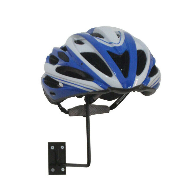 Metal Hat Display Stand Motorcycle Bike Helmet Ball Holder Wall Hook Rack Black