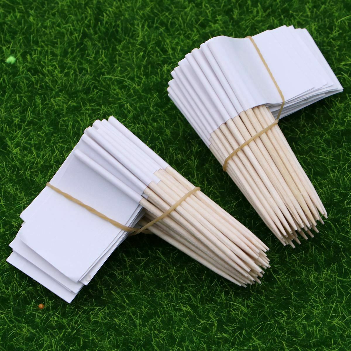 100Pcs Blank Toothpick Flags MINI Cocktail Cupcake Sticks Toppers Party Supplies