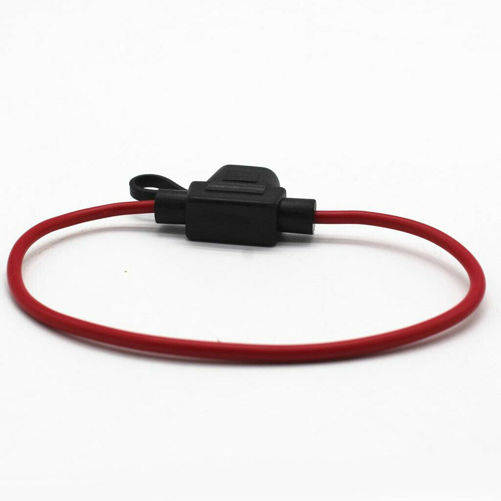 In-line Fuse Holder Mini Blade Fuse Holder with 14AWG Cable DC 12V for Car