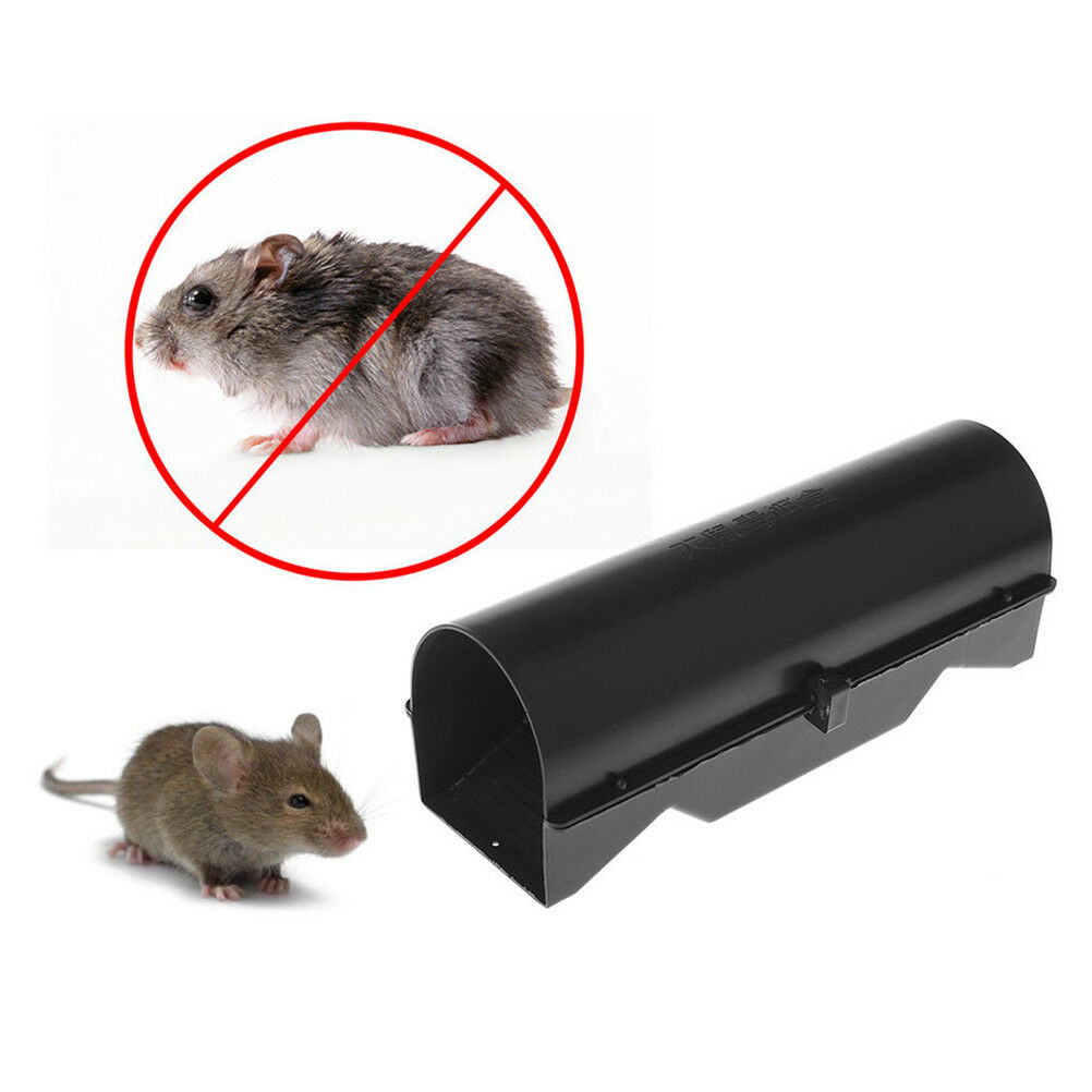Mouse trap rodent bait block station box case rat mice pest control catcher *DF