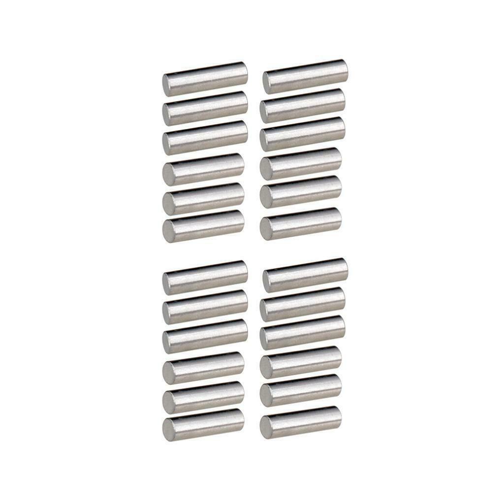 24 Pieces Alnico 5  Pickup Polepiece Magnet Slug Rods 15mm+18mm