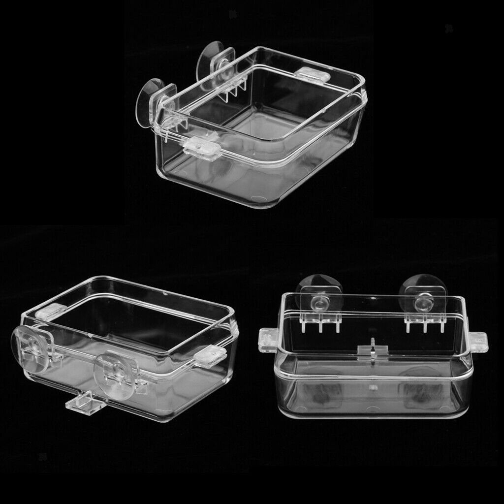 3 Pieces Plastic Tortoise Reptile Terrarium Water Dish Food Bowl Feeder