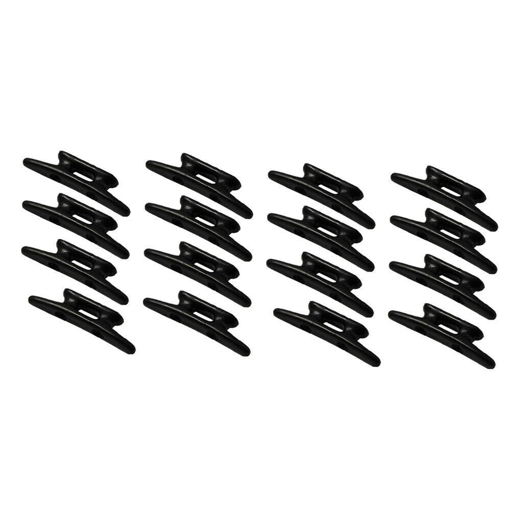 16pack Marine Boat Kayaks Heavy Duty High Impact Nylon Open Dock Black